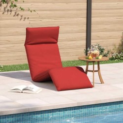 Transat pliant rouge 175 x 54 x 8,5 cm tissu Oxford 628995628995