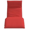 Transat pliant rouge 175 x 54 x 8,5 cm tissu Oxford 628995628995