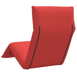Transat pliant rouge 175 x 54 x 8,5 cm tissu Oxford 628995628995