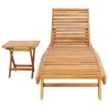 Transat 2 pcs Marron Bois de teck massif 628996628996