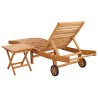 Transat 2 pcs Marron Bois de teck massif 628996628996