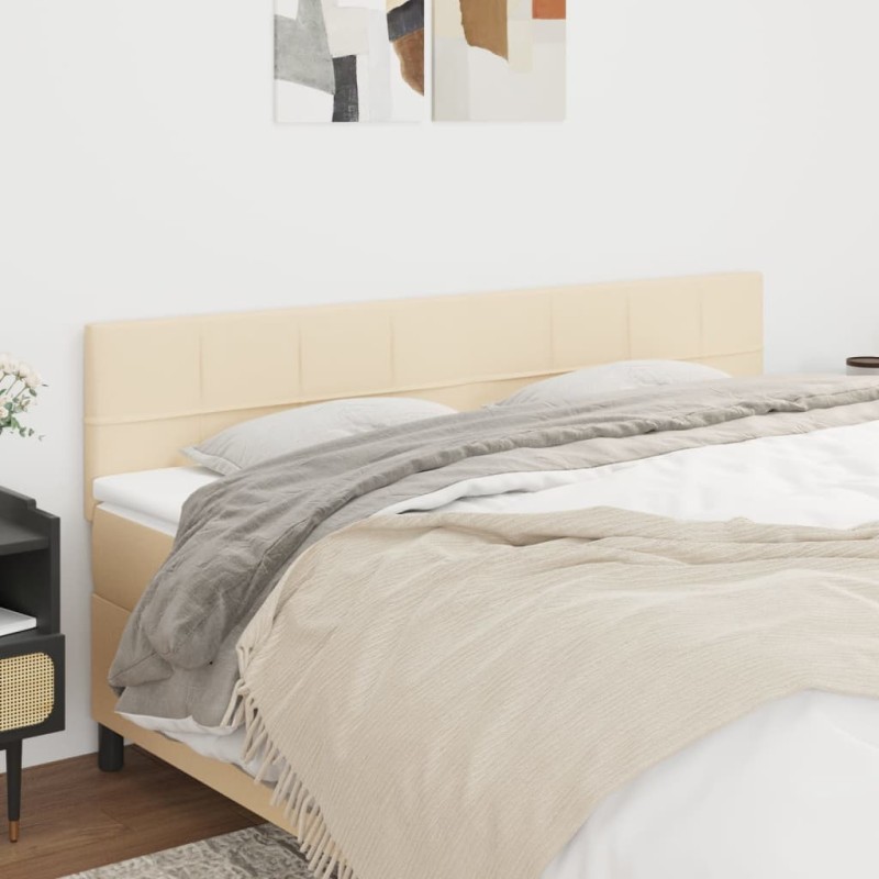 Têtes de lit Crème 200x5x78/88 cm Tissu 628999628999