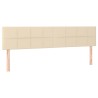 Têtes de lit Crème 200x5x78/88 cm Tissu 628999628999