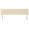 Têtes de lit Crème 200x5x78/88 cm Tissu 628999628999