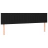 Têtes de lit Noir 180x5x78/88 cm Tissu 629000629000