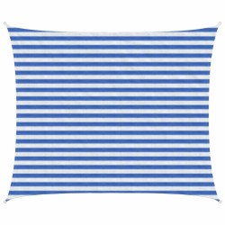 Voile d'ombre Bleu et Blanc 2,5 x 4 m HDPE 629002629002
