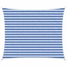 Voile d'ombre Bleu et Blanc 2,5 x 4 m HDPE 629002629002