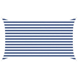 Voile d'ombre Bleu et Blanc 3,5 x 2 m 100 % polyester Oxford 629003629003