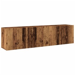 Meubles TV muraux 2 pcs vieux bois 80x30x41 cm 629006629006