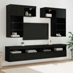 Meubles TV muraux 6 pcs Chêne artisanal Bois d'ingénierie 629007629007