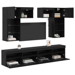 Meubles TV muraux 6 pcs Chêne artisanal Bois d'ingénierie 629007629007