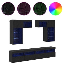 Meubles TV muraux 6 pcs Chêne artisanal Bois d'ingénierie 629007629007