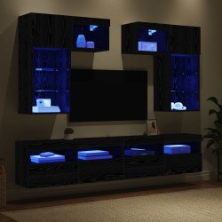 Meubles TV muraux 6 pcs Chêne artisanal Bois d'ingénierie 629007629007