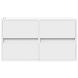 Meuble TV mural avec lumières LED blanc 80x31x45 cm 629017629017