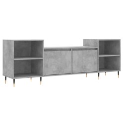 Meuble TV Gris béton 160x35x55 cm Bois d'ingénierie 629018629018