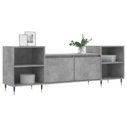 Meuble TV Gris béton 160x35x55 cm Bois d'ingénierie 629018629018