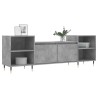 Meuble TV Gris béton 160x35x55 cm Bois d'ingénierie 629018629018