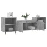 Meuble TV Gris béton 160x35x55 cm Bois d'ingénierie 629018629018