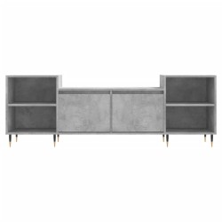 Meuble TV Gris béton 160x35x55 cm Bois d'ingénierie 629018629018
