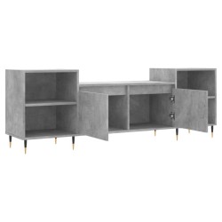 Meuble TV Gris béton 160x35x55 cm Bois d'ingénierie 629018629018