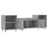 Meuble TV Gris béton 160x35x55 cm Bois d'ingénierie 629018629018