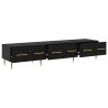 Meuble TV Chêne noir 150 x 36 x 30 cm Bois d'ingénierie 629019629019