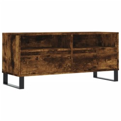 Meuble TV chêne fumé 100x34,5x44,5 cm bois d'ingénierie 629020629020