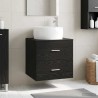 Vanité de lavabo mural Chêne noir 49,5 x 44,5 x 66 cm 629022629022