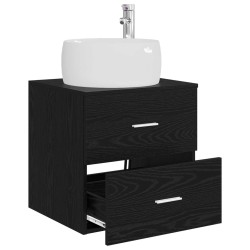 Vanité de lavabo mural Chêne noir 49,5 x 44,5 x 66 cm 629022629022