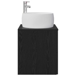 Vanité de lavabo mural Chêne noir 49,5 x 44,5 x 66 cm 629022629022
