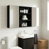 Armoire murale de salle de bain Chêne Noir 40 x 10 x 50 cm 629025629025
