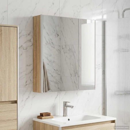 Armoire Miroir de Salle de Bain Chêne Sonoma 629034629034