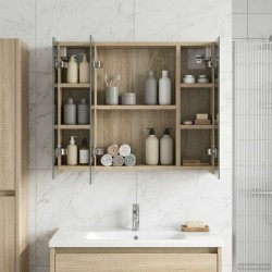 Armoire Miroir de Salle de Bain Chêne Sonoma 60 x 14,5 x 50 cm 629035629035