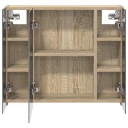 Armoire Miroir de Salle de Bain Chêne Sonoma 60 x 14,5 x 50 cm 629035629035