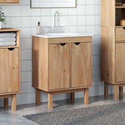 Meuble de lavabo de salle de bain OTTA 59x40x80 cm bois massif 629037629037