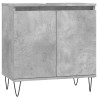 Armoire de bain gris béton 58x33x60 cm bois d'ingénierie 629040629040