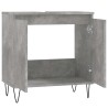 Armoire de bain gris béton 58x33x60 cm bois d'ingénierie 629040629040
