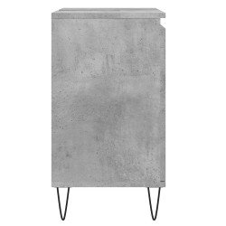 Armoire de bain gris béton 58x33x60 cm bois d'ingénierie 629040629040