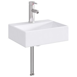 Lavabo de salle de bains Chrome 39 x 30,5 x 12,5 cm métal 629042629042
