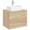 Lavabo de salle de bains Chrome 39 x 30,5 x 12,5 cm métal 629042629042