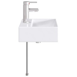 Lavabo de salle de bains Chrome 39 x 30,5 x 12,5 cm métal 629042629042