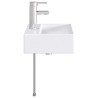 Lavabo de salle de bains Chrome 39 x 30,5 x 12,5 cm métal 629042629042