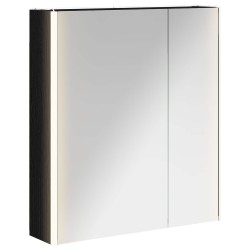 Armoire Miroir de Salle de Bain Chêne noir 63,5 x 15,5 x 70 cm 629043629043