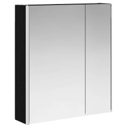 Armoire Miroir de Salle de Bain Chêne noir 63,5 x 15,5 x 70 cm 629043629043