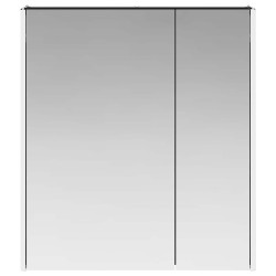 Armoire Miroir de Salle de Bain Chêne noir 63,5 x 15,5 x 70 cm 629043629043