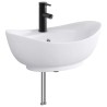 Lavabo de salle de bains Noir Mat 59 x 35 x 21 cm métal 629044629044