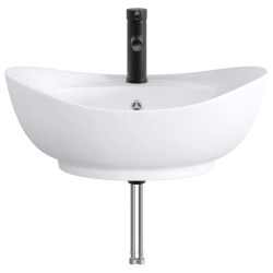 Lavabo de salle de bains Noir Mat 59 x 35 x 21 cm métal 629044629044