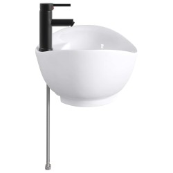 Lavabo de salle de bains Noir Mat 59 x 35 x 21 cm métal 629044629044
