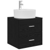 Vanité de lavabo mural Chêne noir 49,5 x 44,5 x 65 cm 629046629046