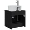 Vanité de lavabo mural Chêne noir 49,5 x 44,5 x 65 cm 629046629046